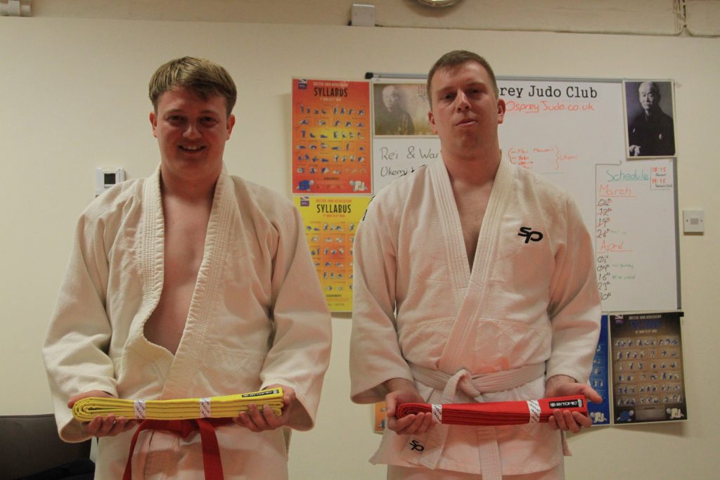 Promotion of Jack Abbs and James Cruickshank, with their new belts